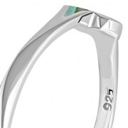 Abalone Shell Silver Drops Ring, r476